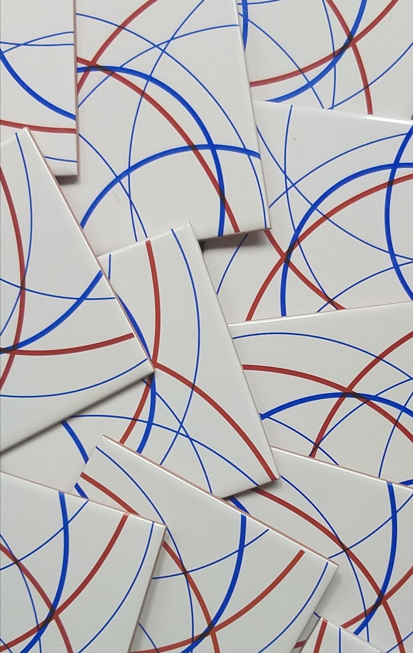 Várias versões para o nosso azulejo TRAÇOS!